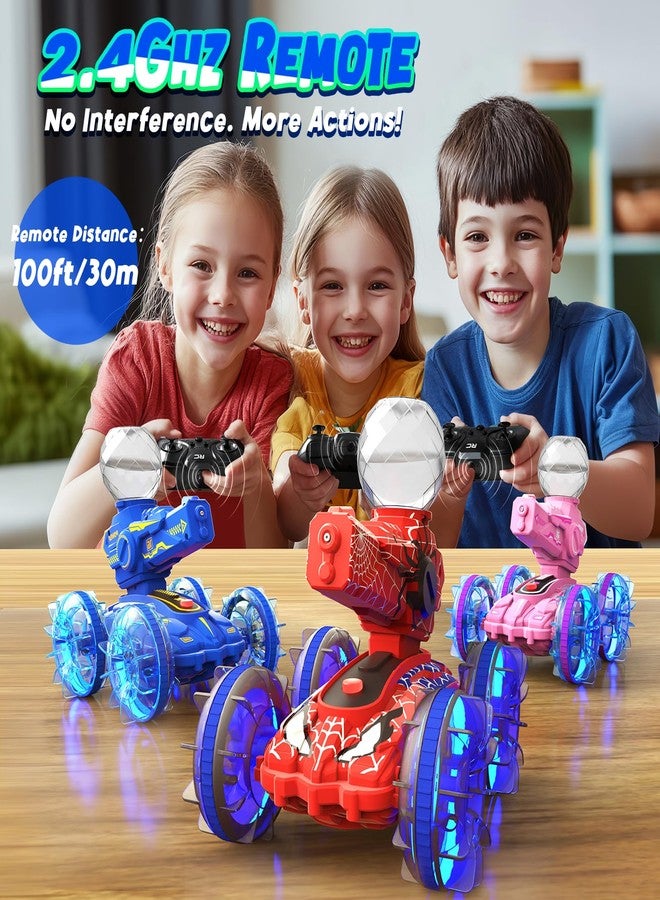 Zappyway Spider Amphibious Remote Control Car for Boys Kids - 4WD Waterproof 2.4 GHz 360°Rotation RC Stunt Car - Water and Land Pool Toys Cars for 4 5 6 7 8 9 10 Year Old Boys Christmas Birthday Gifts - Image 3